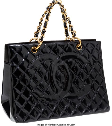 chanel quilted tote handbag black